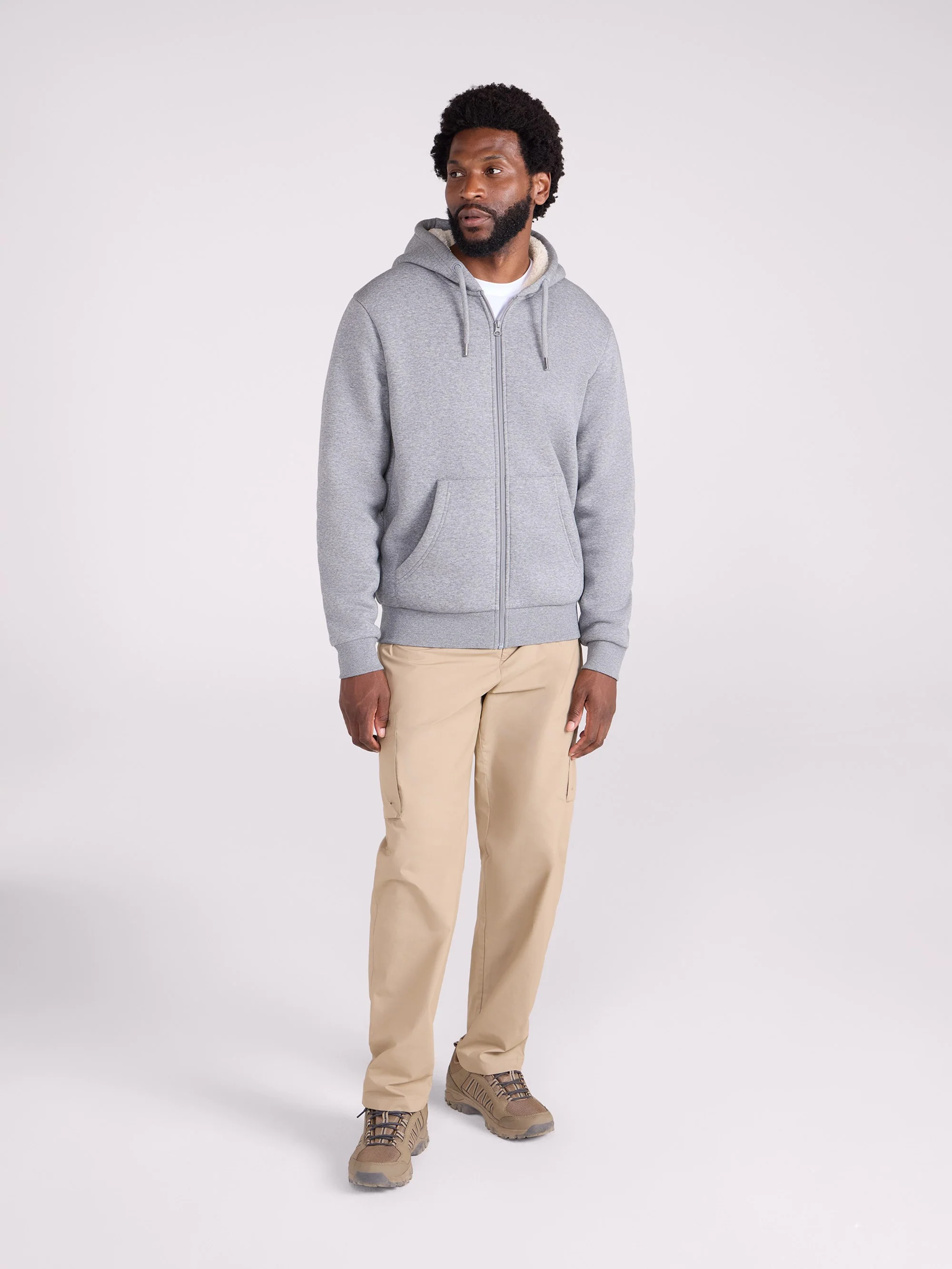 EMS Dalton Mens Borg Lined Hoodie - Image 2