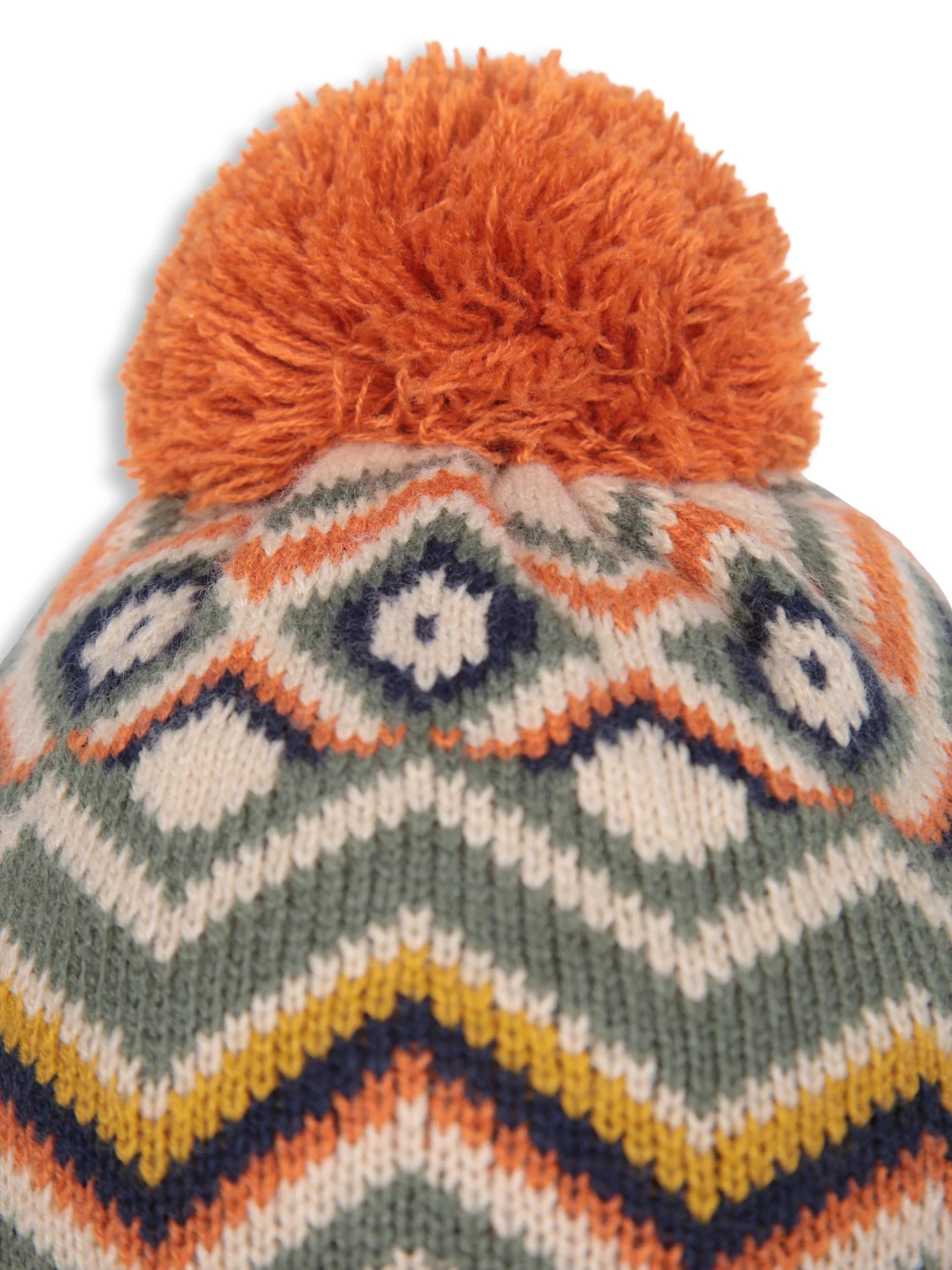 EMS Kids Fleece Lined Chevron Pom Beanie - Image 6