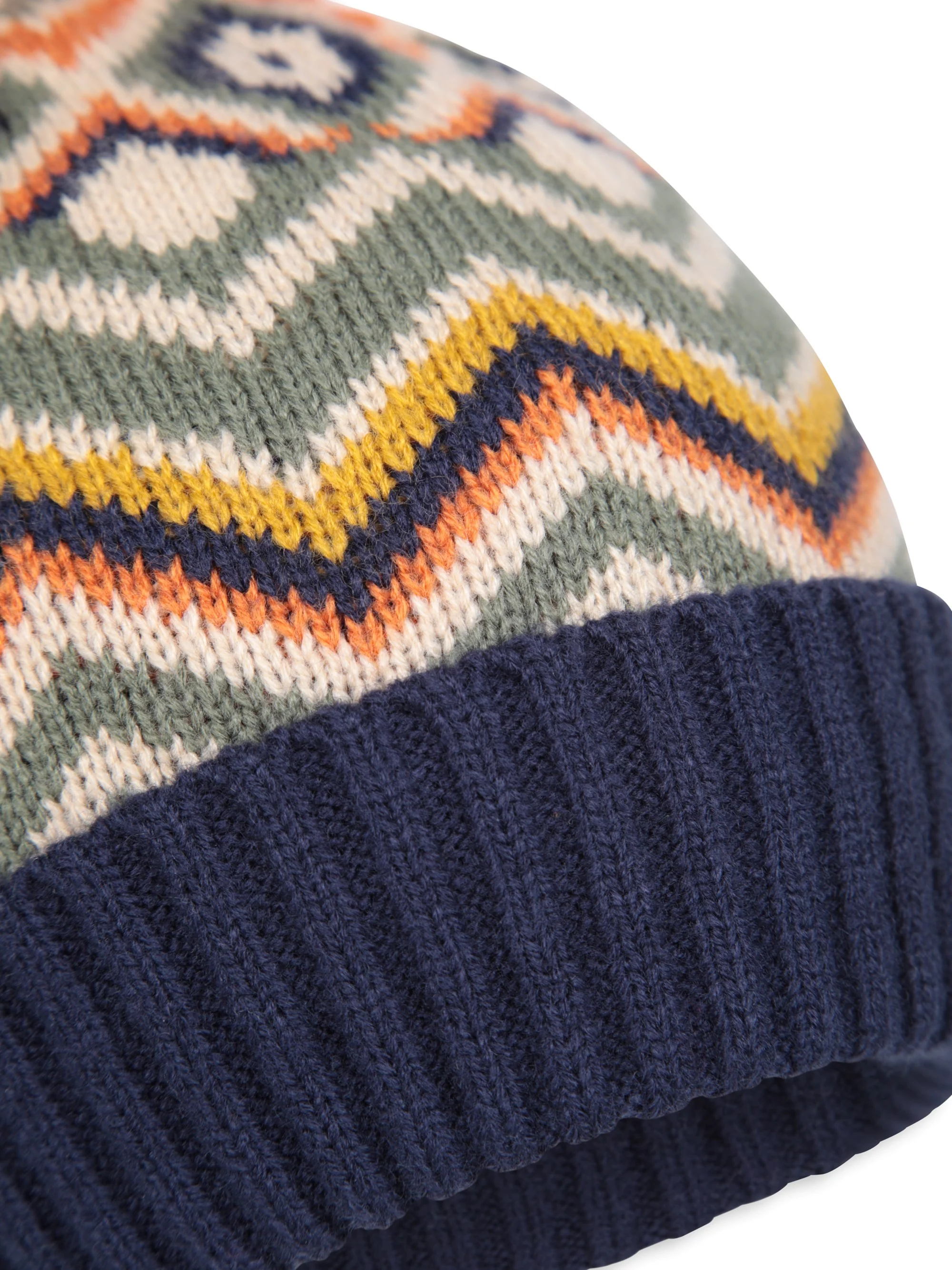 EMS Kids Fleece Lined Chevron Pom Beanie - Image 7