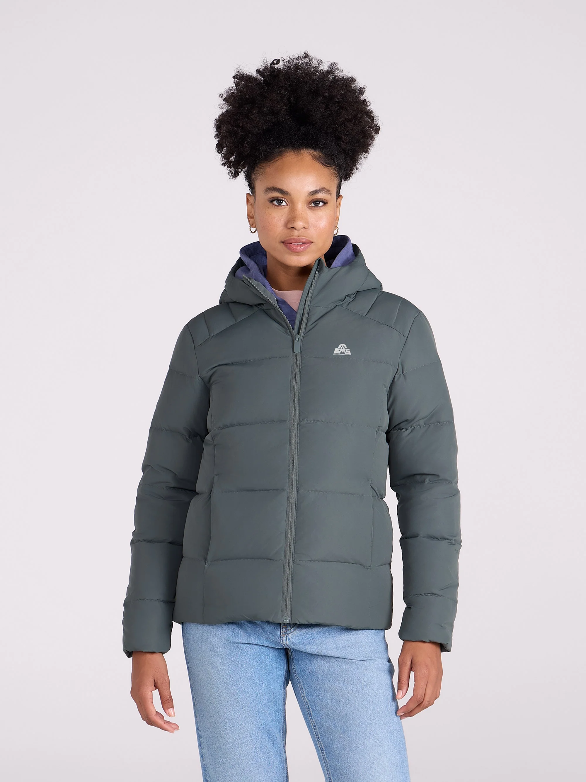 EMS Womens Mid Weight Tech Down Hooded Jacket - Image 10