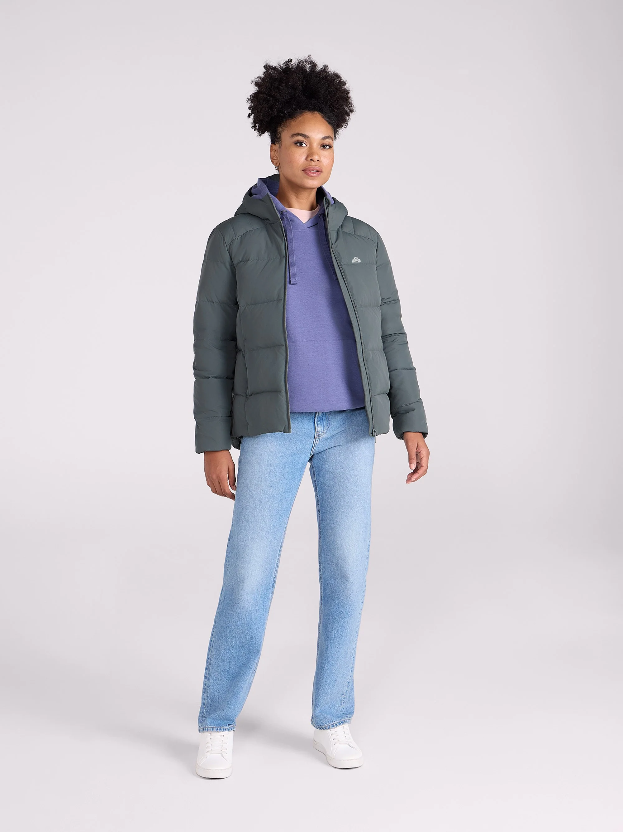 EMS Womens Mid Weight Tech Down Hooded Jacket - Image 11