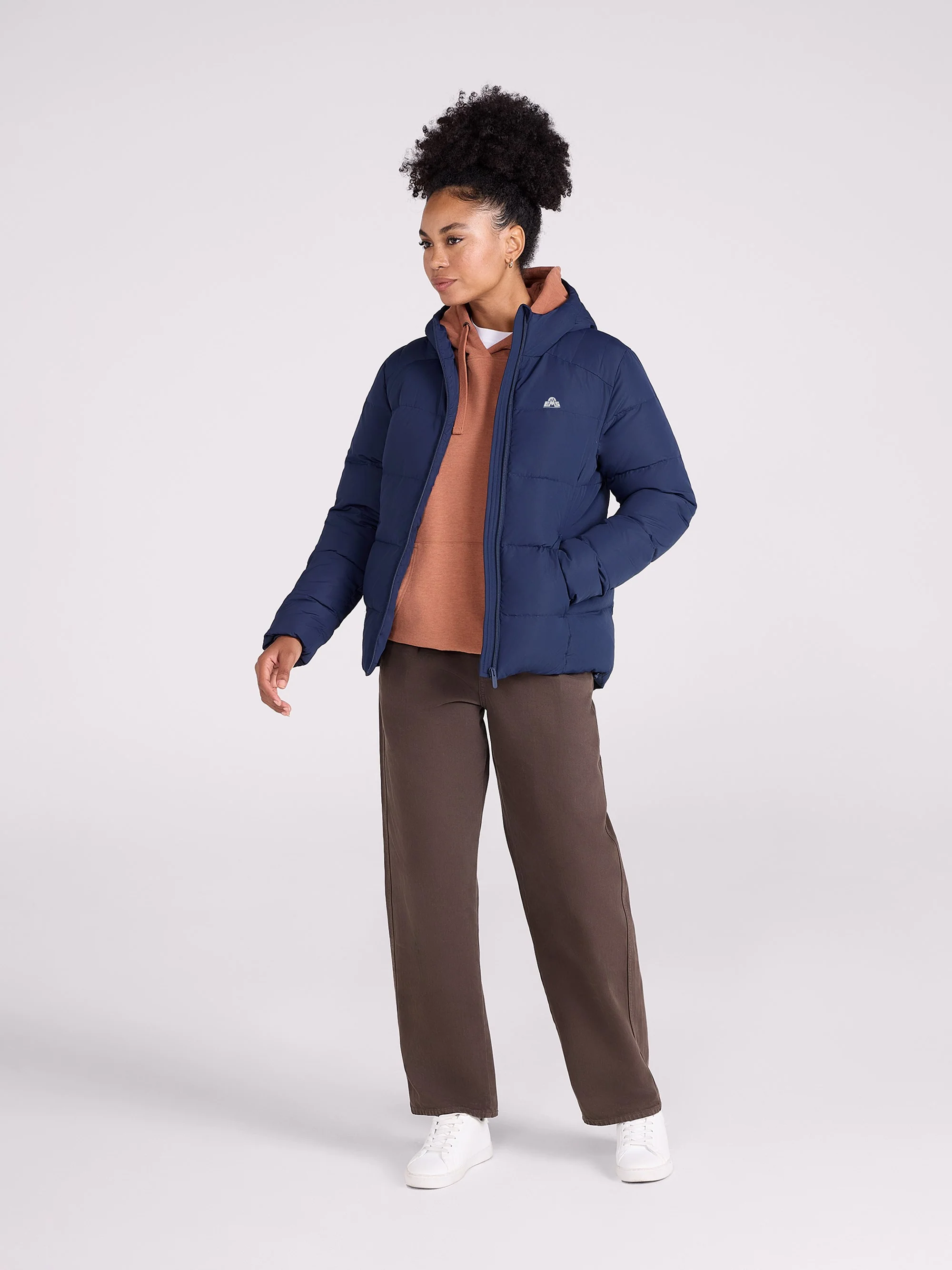 EMS Womens Mid Weight Tech Down Hooded Jacket - Image 2