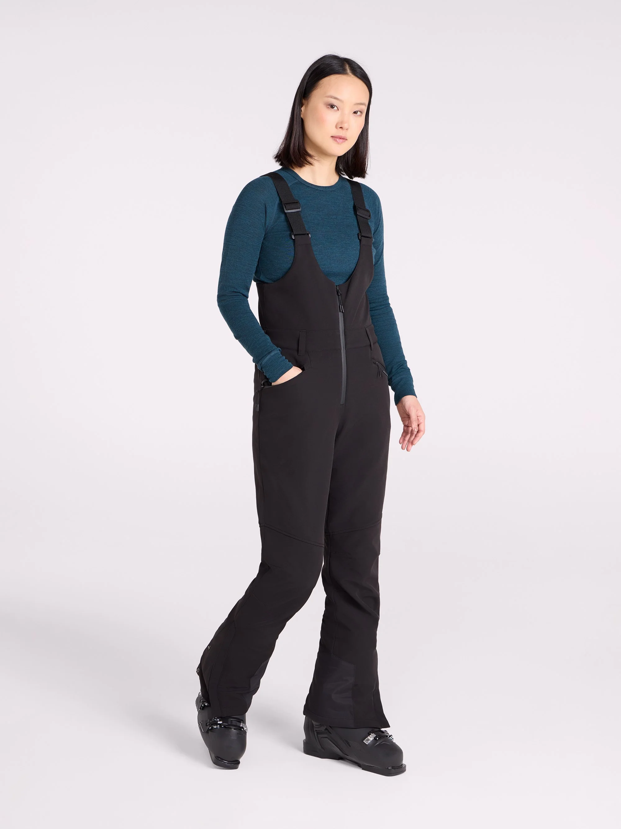 EMS Womens Softshell Bib Front Ski Pants