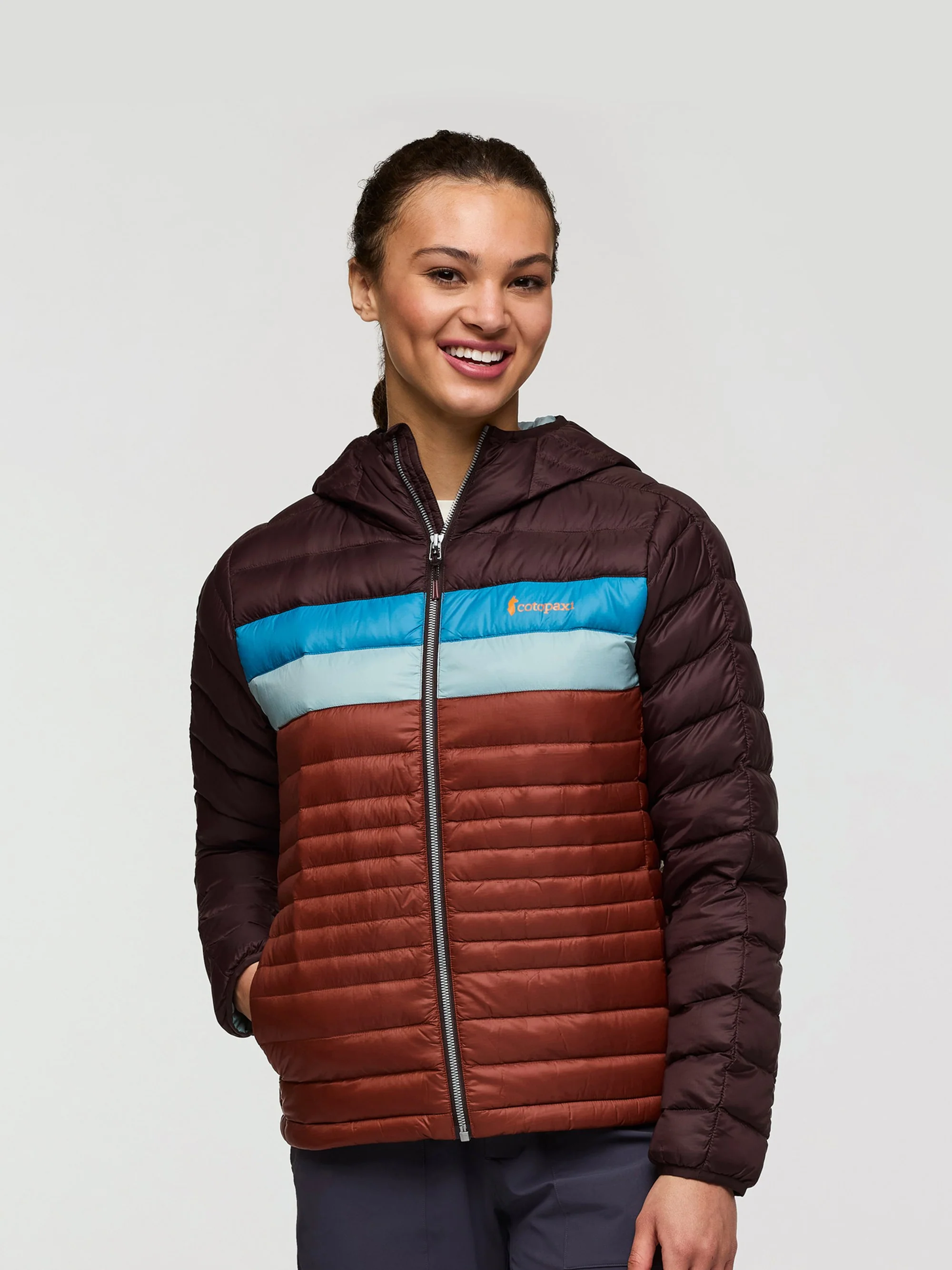 Fuego Womens Down Hooded Jacket