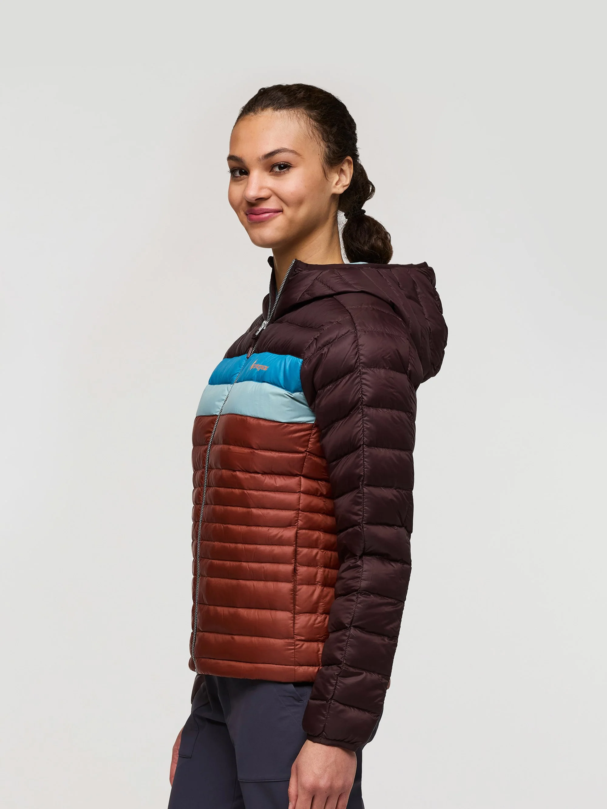 Fuego Womens Down Hooded Jacket - Image 4