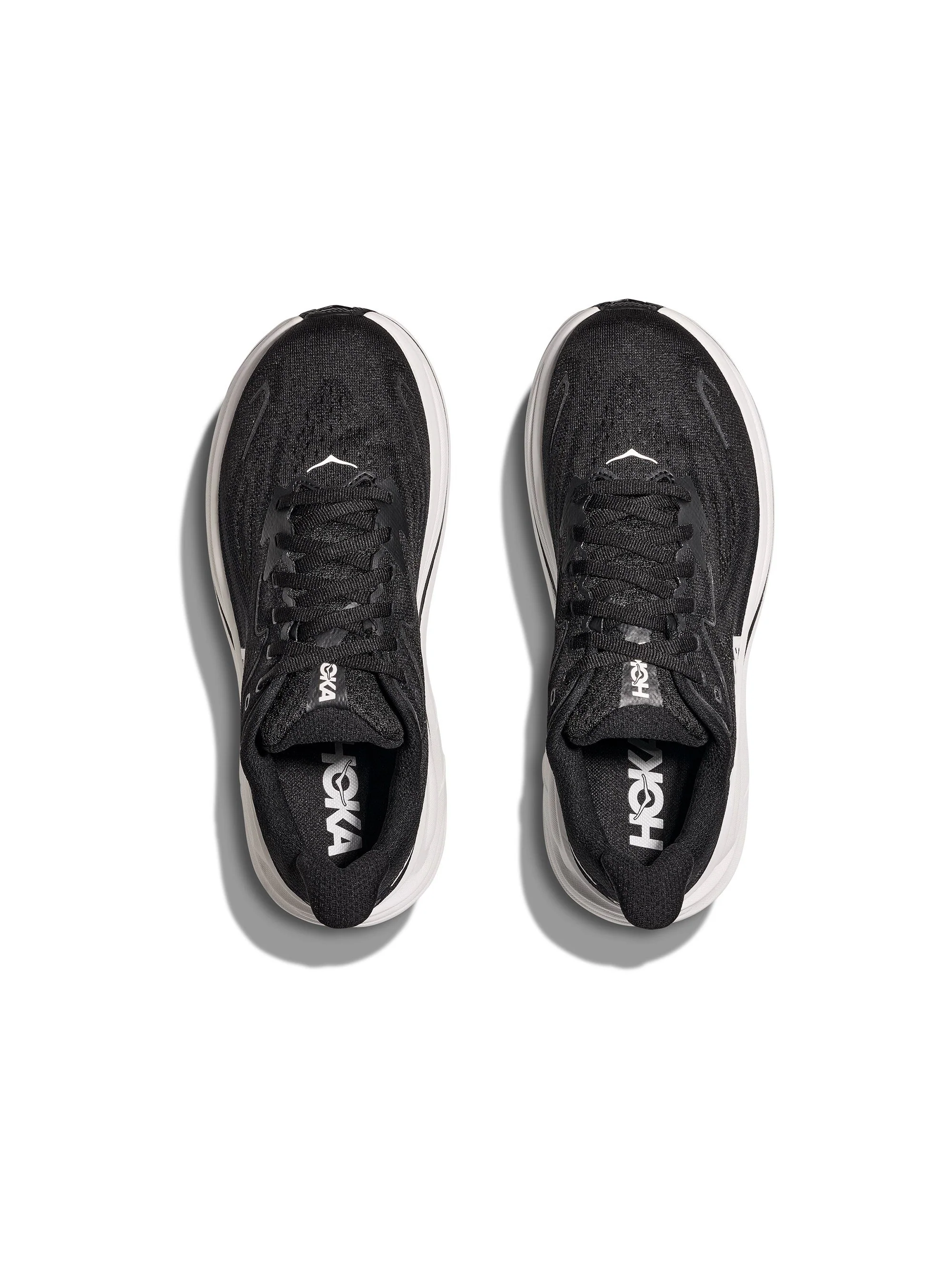 Hoka Mens Clifton 10 Wide Road Running Shoes - Image 2