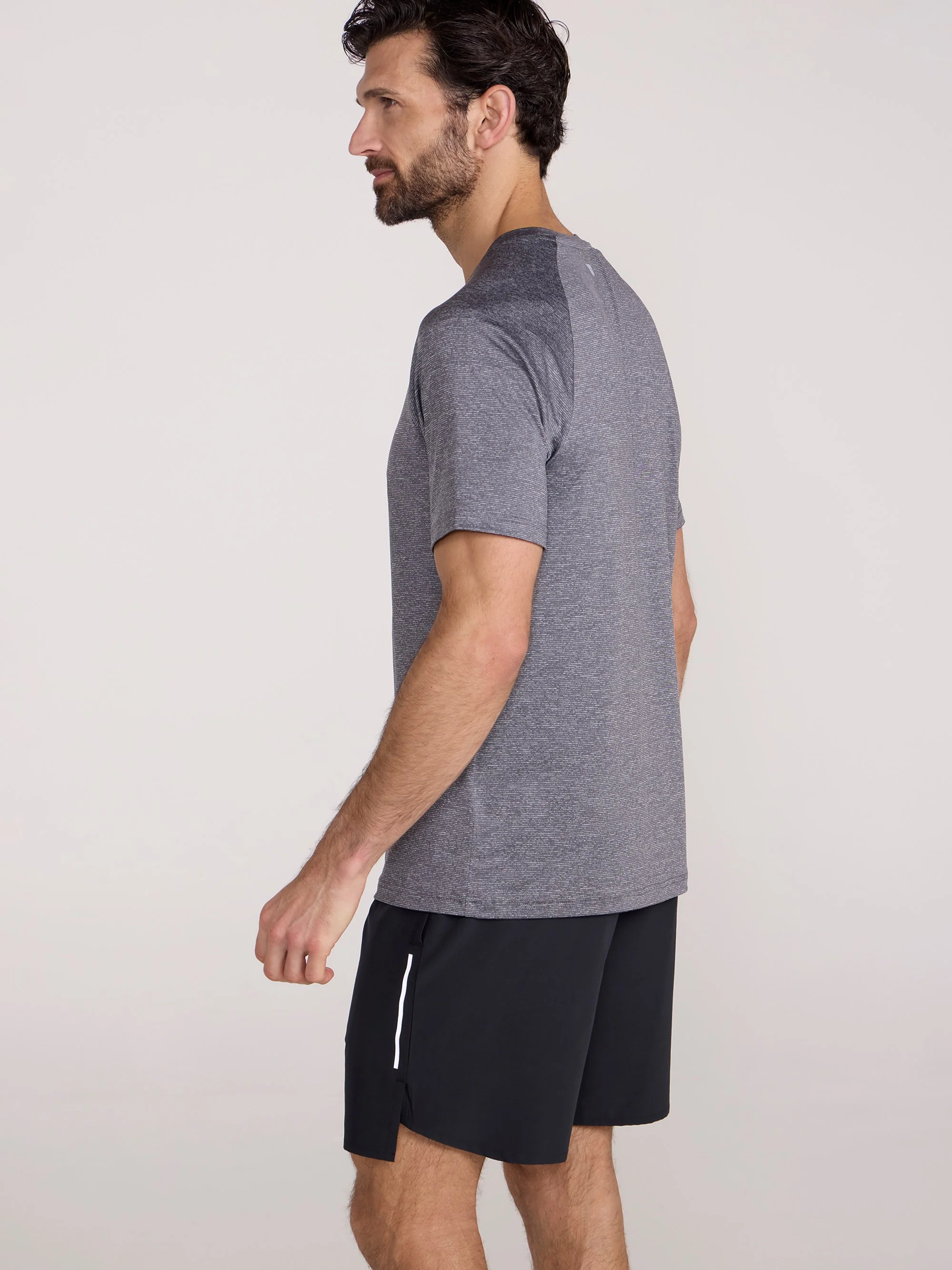 Mountain Warehouse Agra IsoCool Mens Striped Tee - Image 2