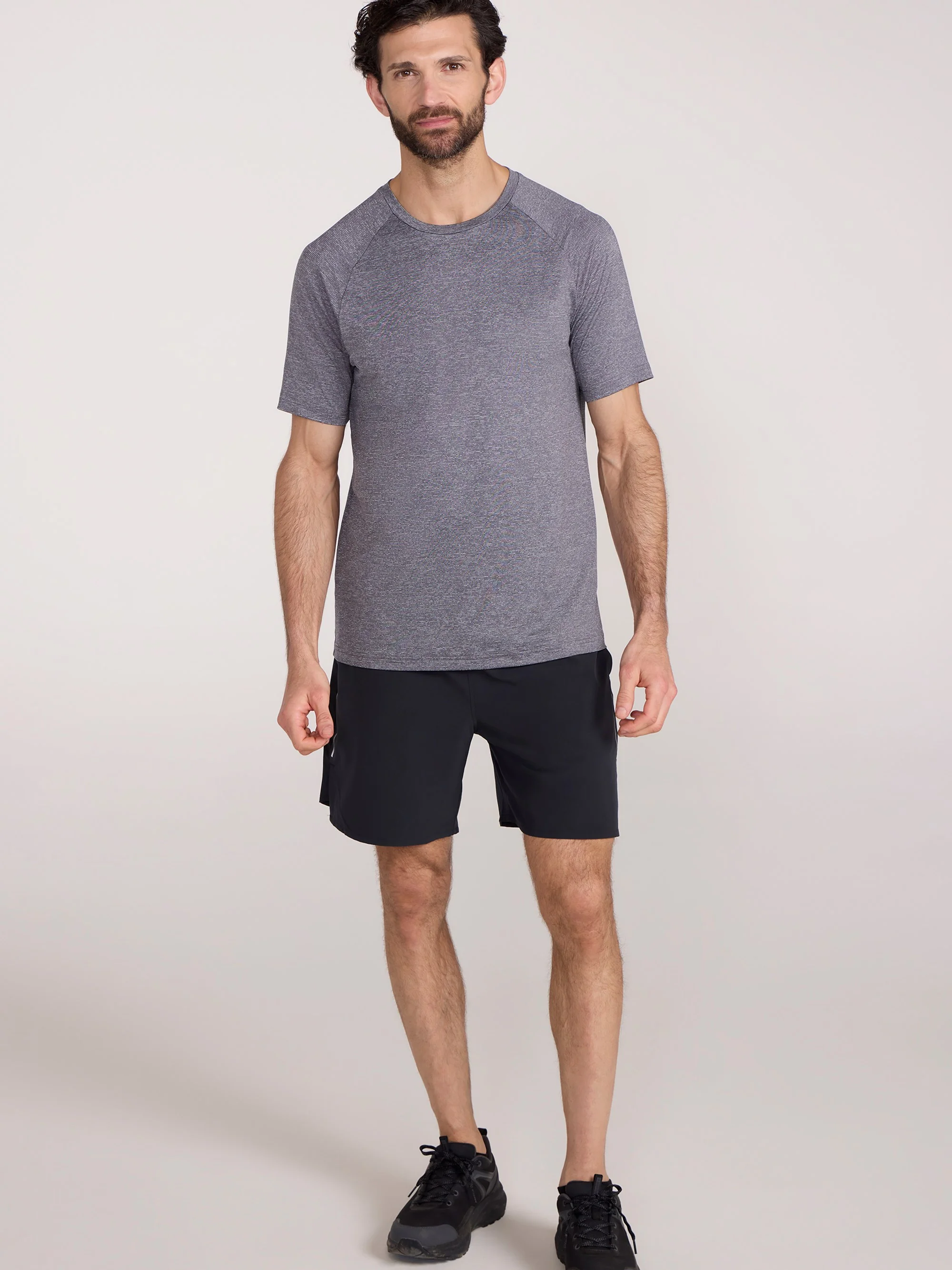 Mountain Warehouse Agra IsoCool Mens Striped Tee - Image 3