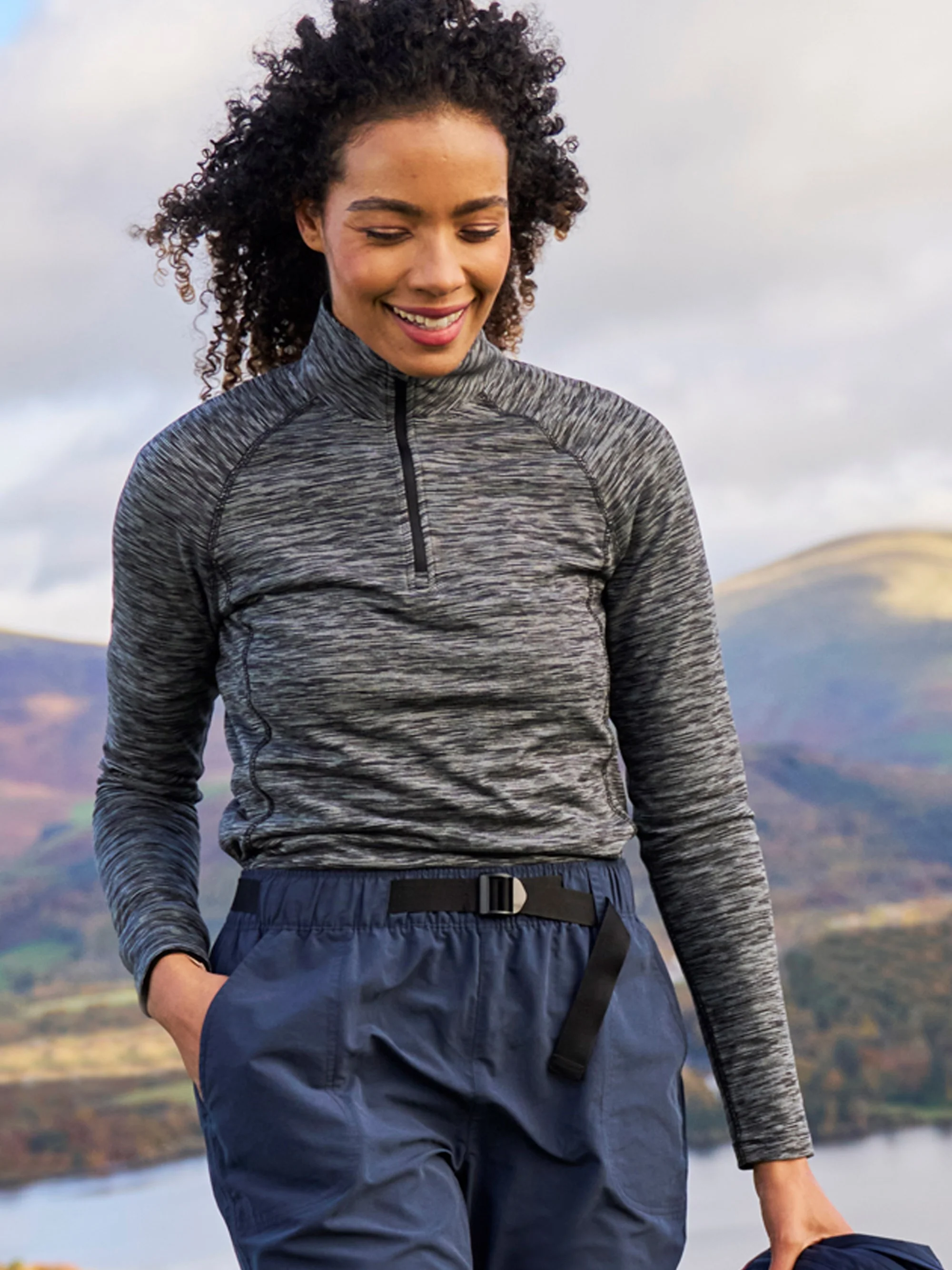 Mountain Warehouse Bend And Stretch Womens Half-Zip Midlayer