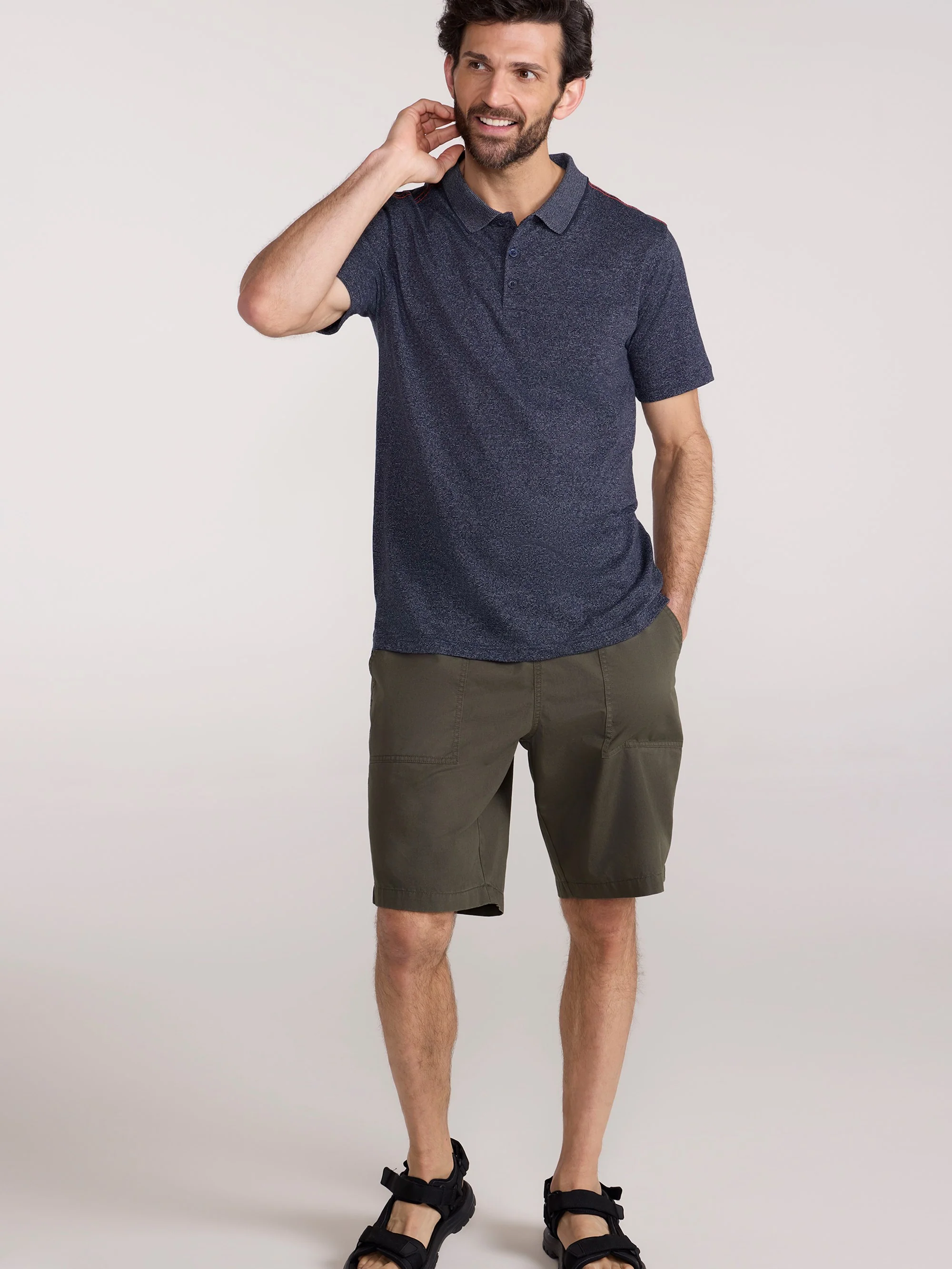 Mountain Warehouse Cordyline Textured Mens Polo - Image 3