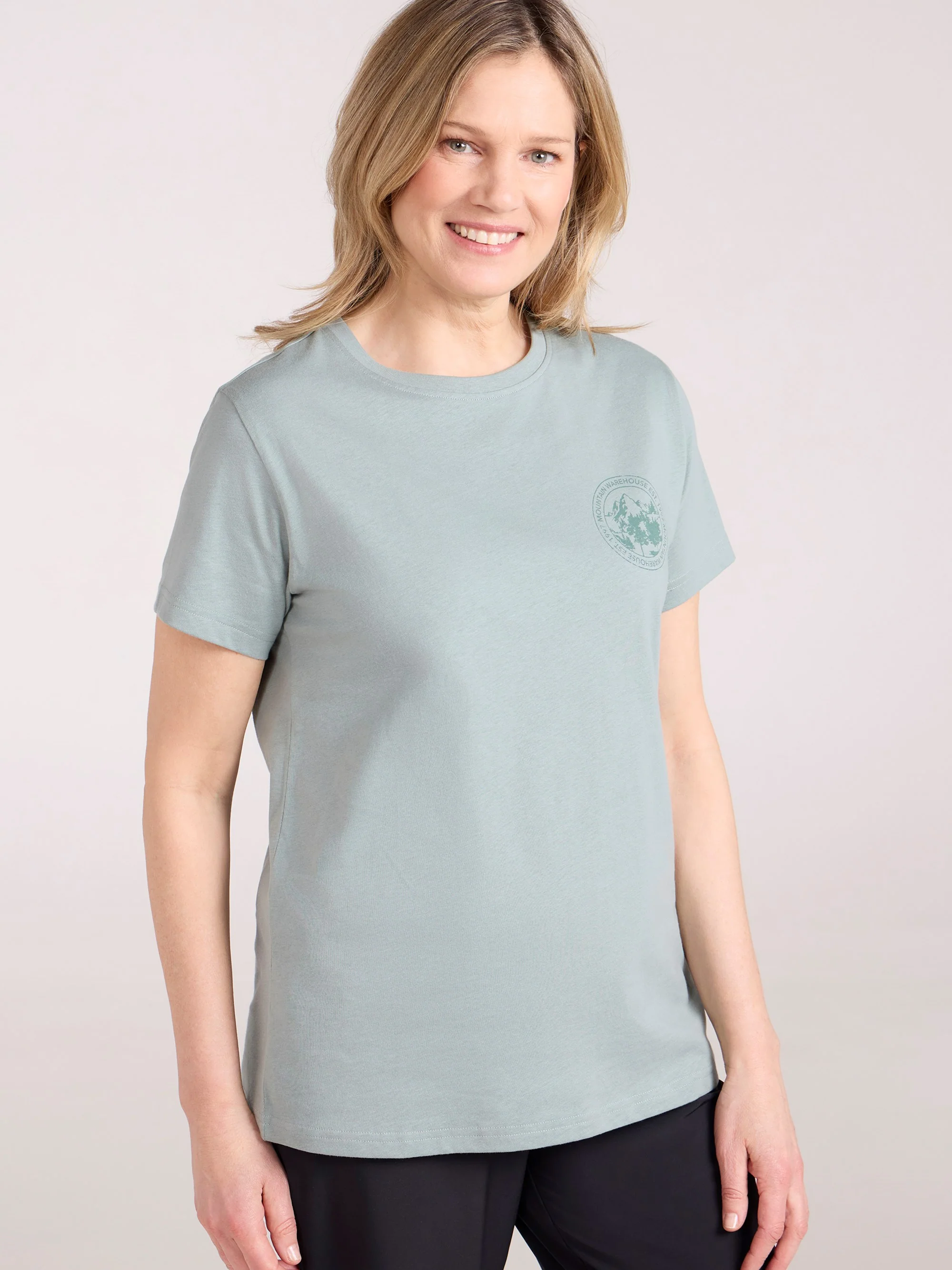 Mountain Warehouse Printed Womens Mountain Relaxed Fit T-Shirt