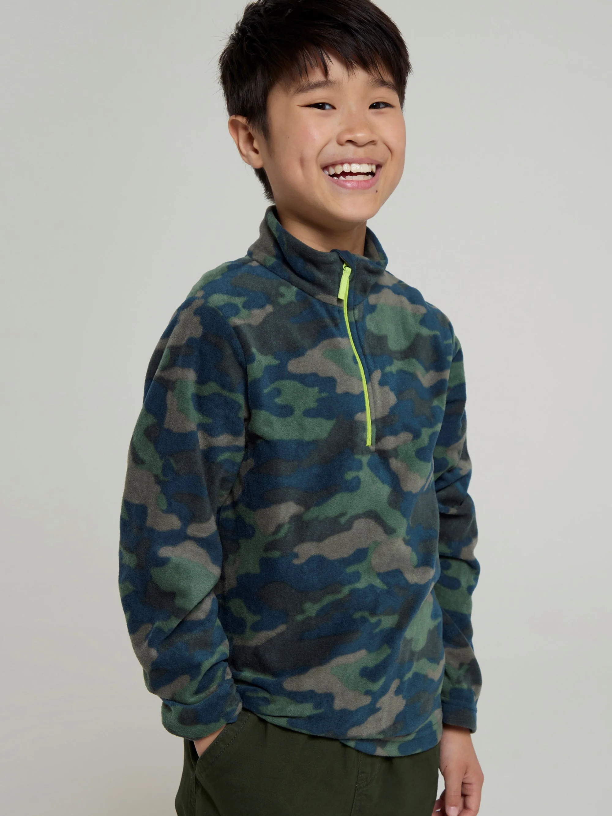 Mountain Warehouse Pursuit Printed Kids Half-Zip Fleece