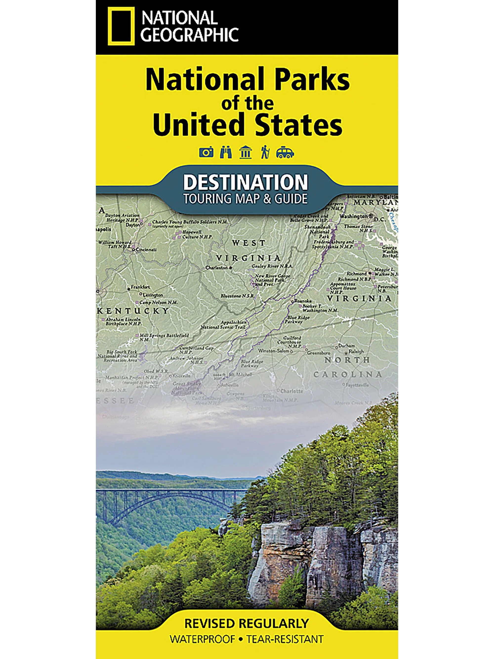 National Geographic National Parks of the United States Map