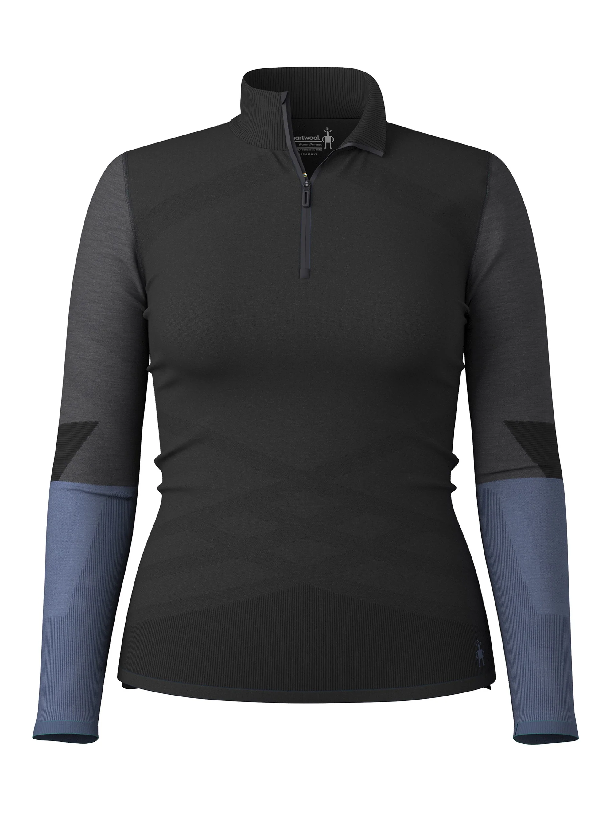 Smartwool Womens Intraknit Thermal Merino Base Layer Colorblock 1/4 Zip - Image 4