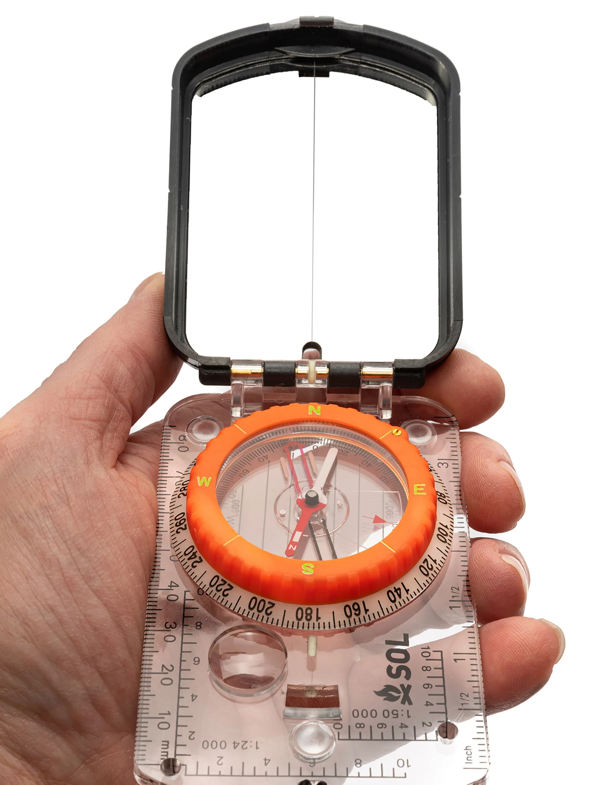 SOL Sighting Compass With Mirror