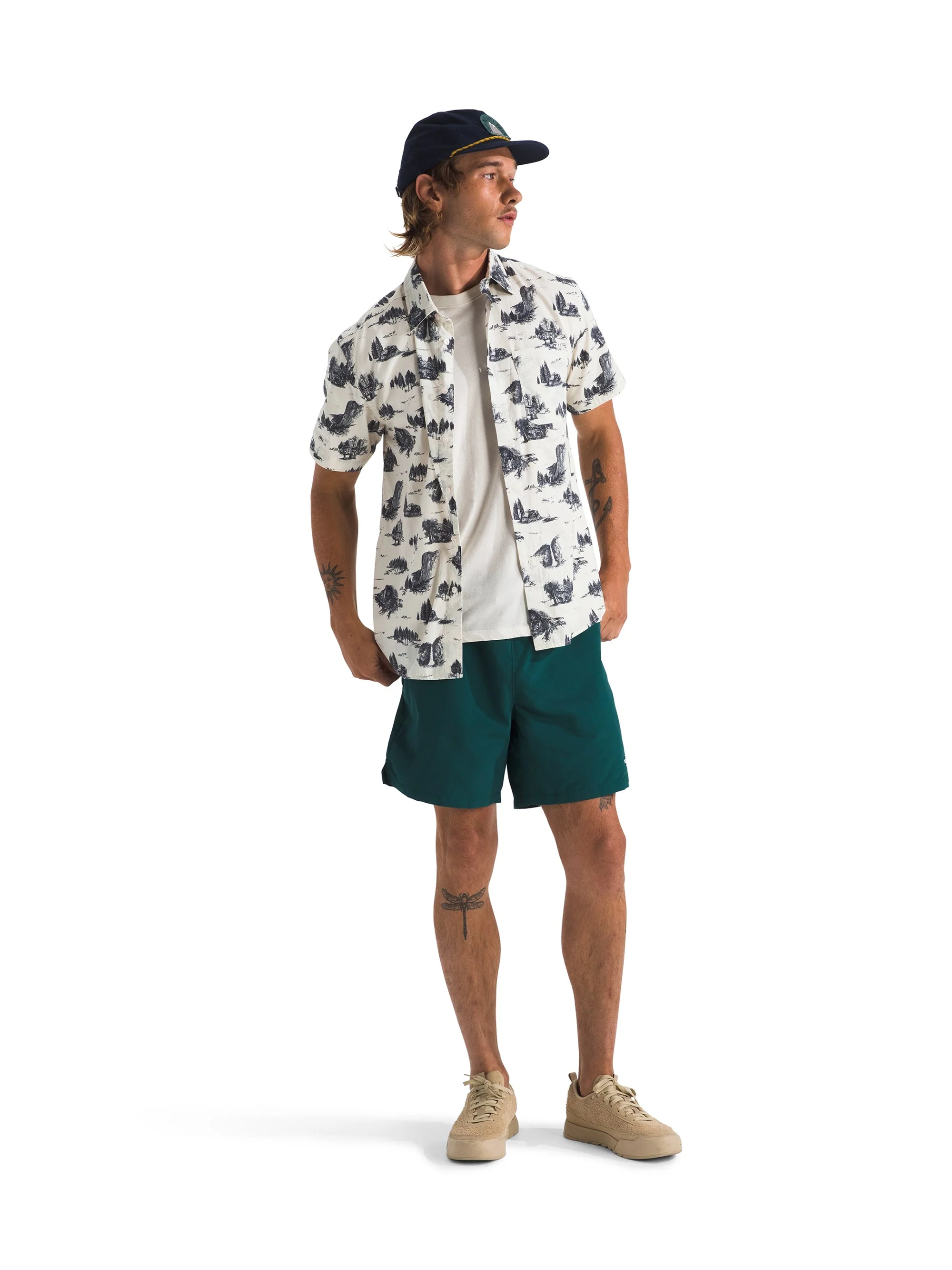 The North Face Mens Short Sleeve Baytrail Pattern Shirt - Image 2